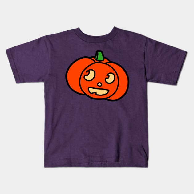 Cute Halloween Pumpkin Kids T-Shirt by saradaboru